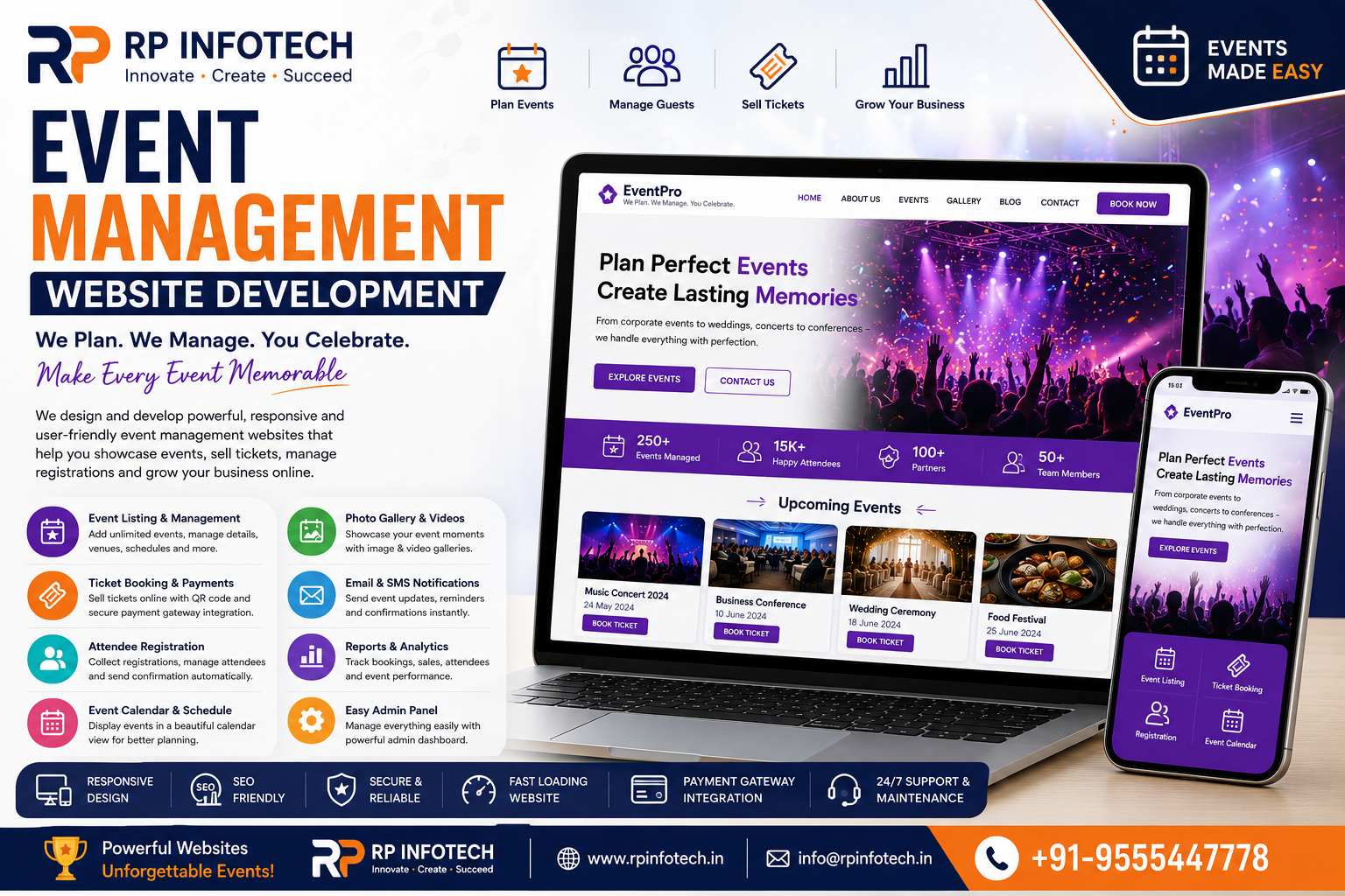 Event Management Website Development